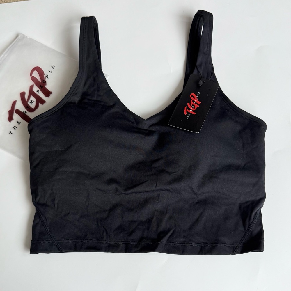 Black Performance Sports Bra for Intense Workouts M